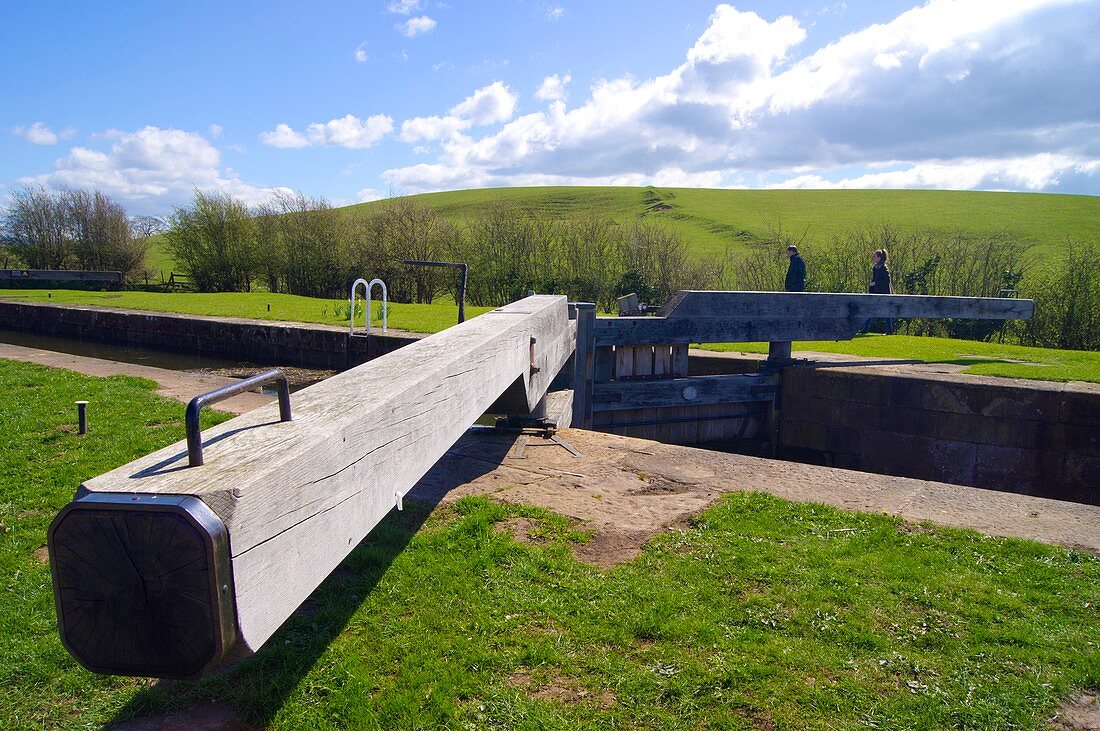 Conder Green lock gates, Lancashire, UK