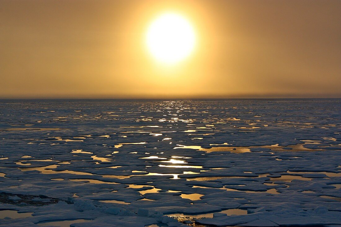 Arctic sunset, July 2011