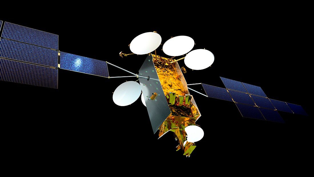 Eurostar Neo communications satellite, computer artwork