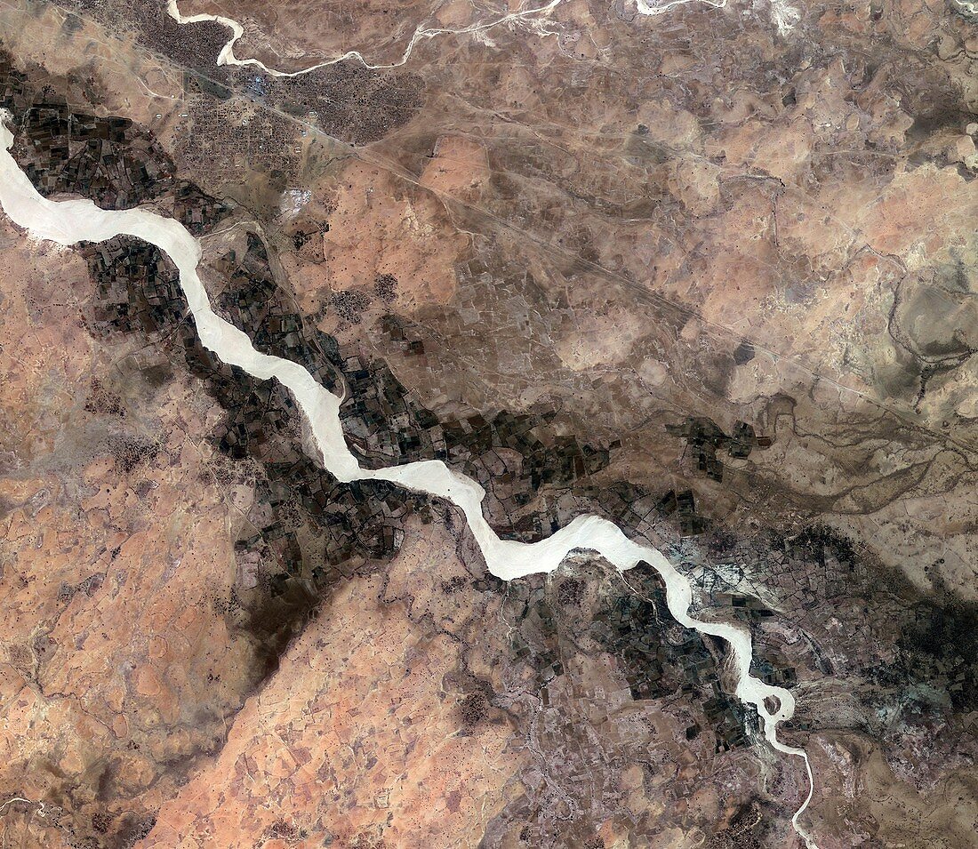 Darfur, Sudan, satellite image