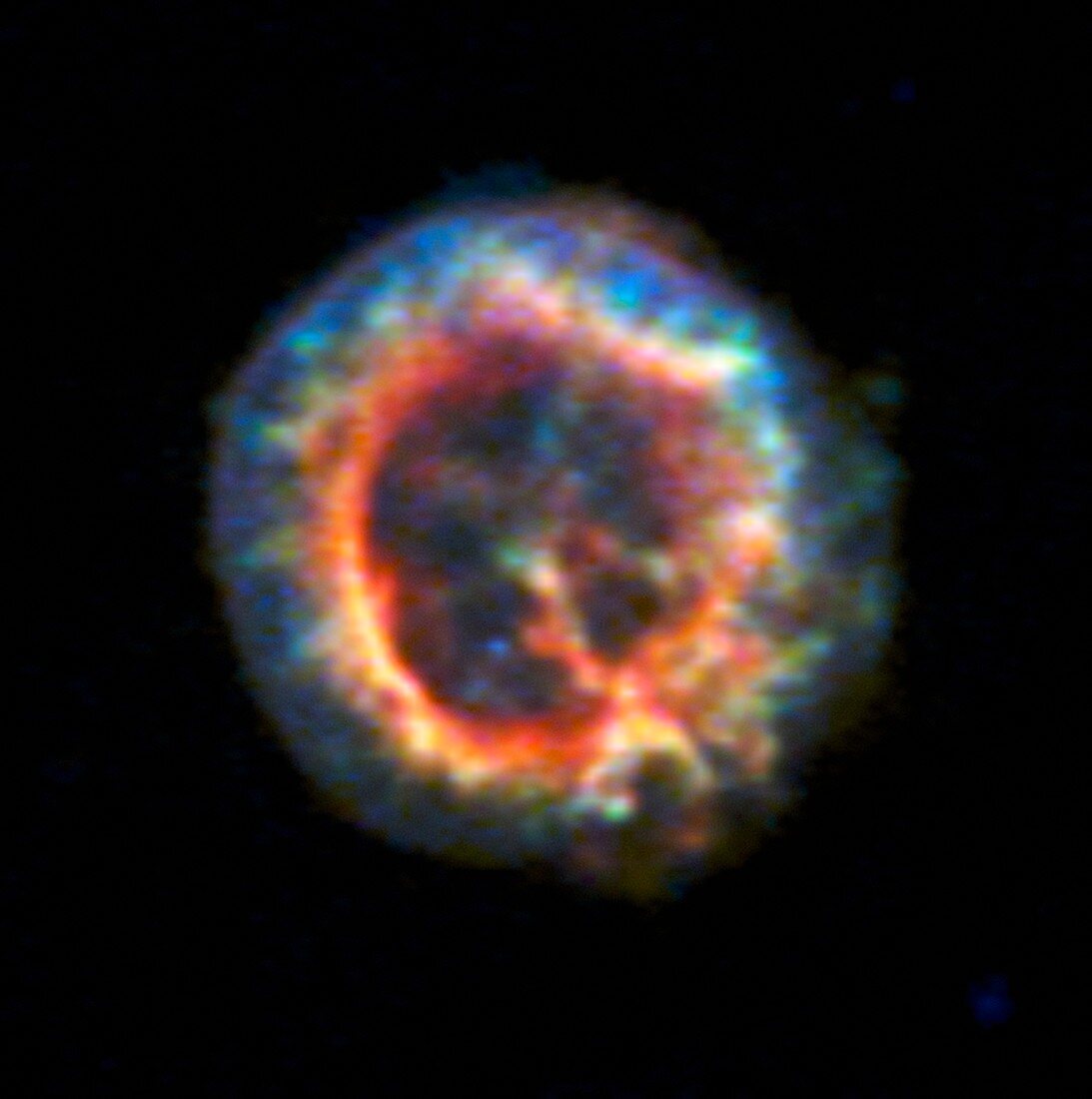 Supernova remnant and neutron star, X-ray image
