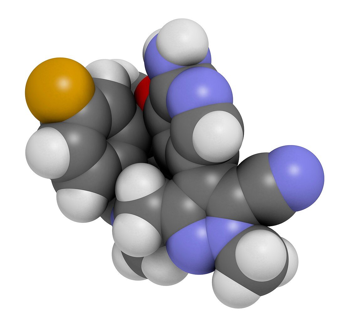 Lorlatinib cancer drug molecule