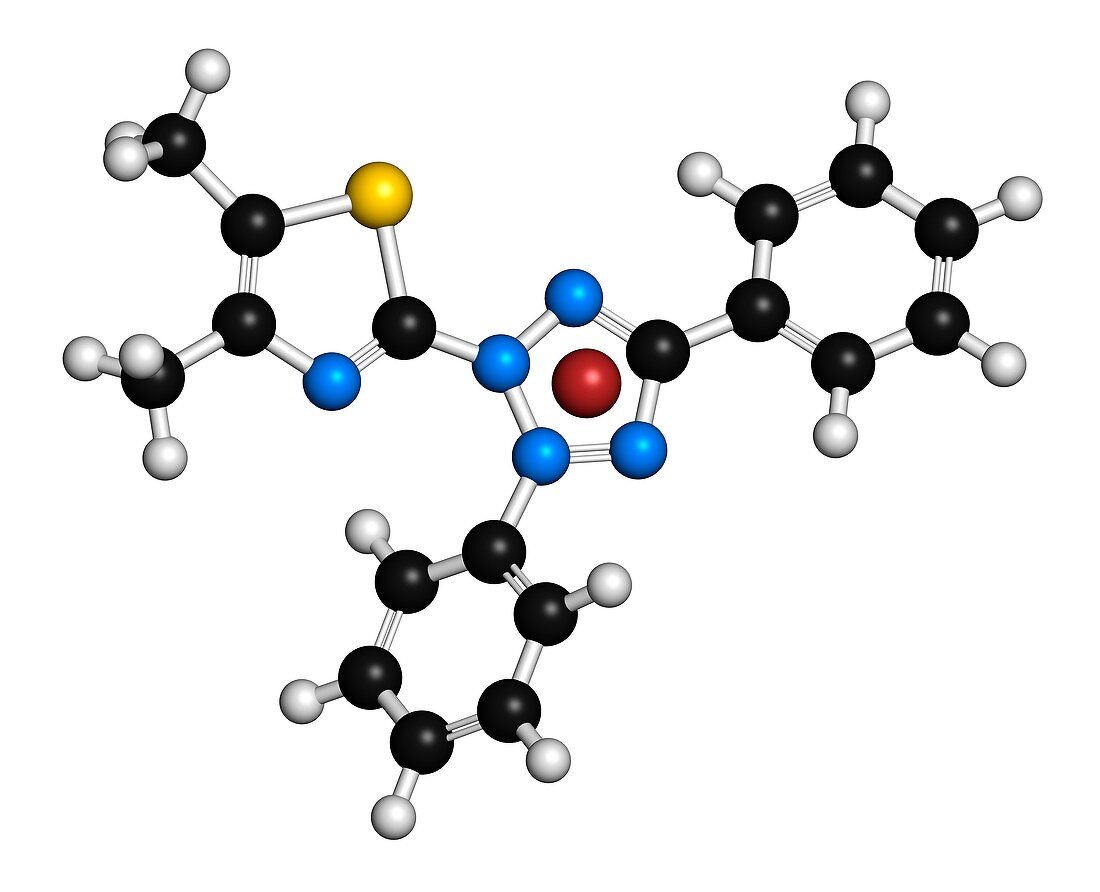 MTT yellow tetrazole dye molecule
