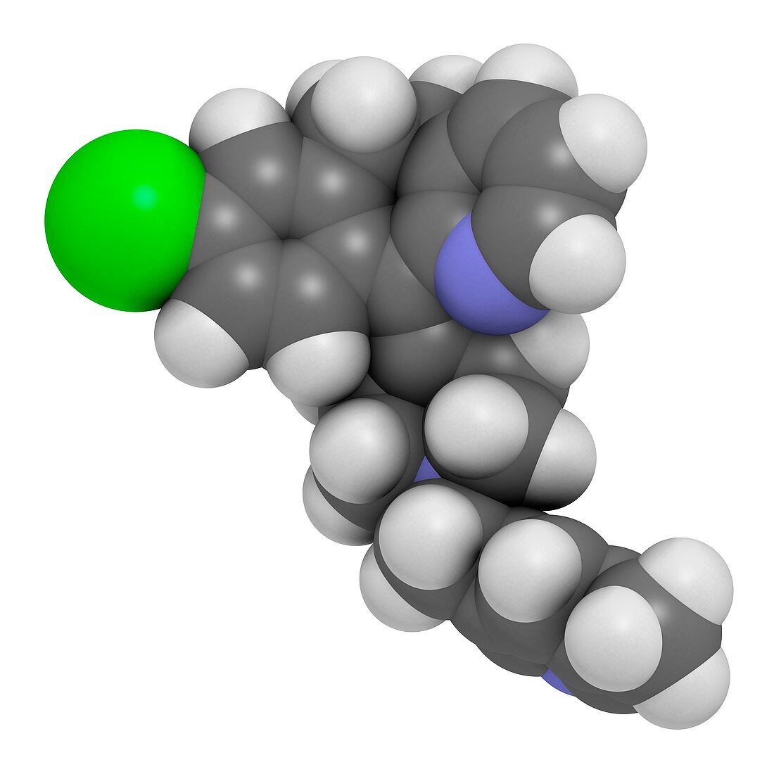 Rupatadine antihistamine drug molecule