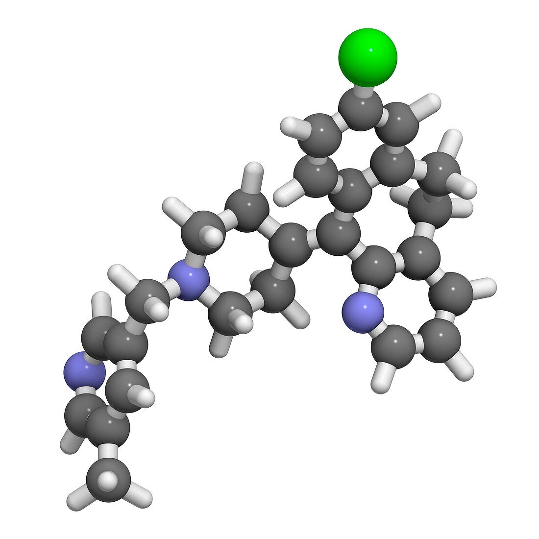 Rupatadine antihistamine drug molecule