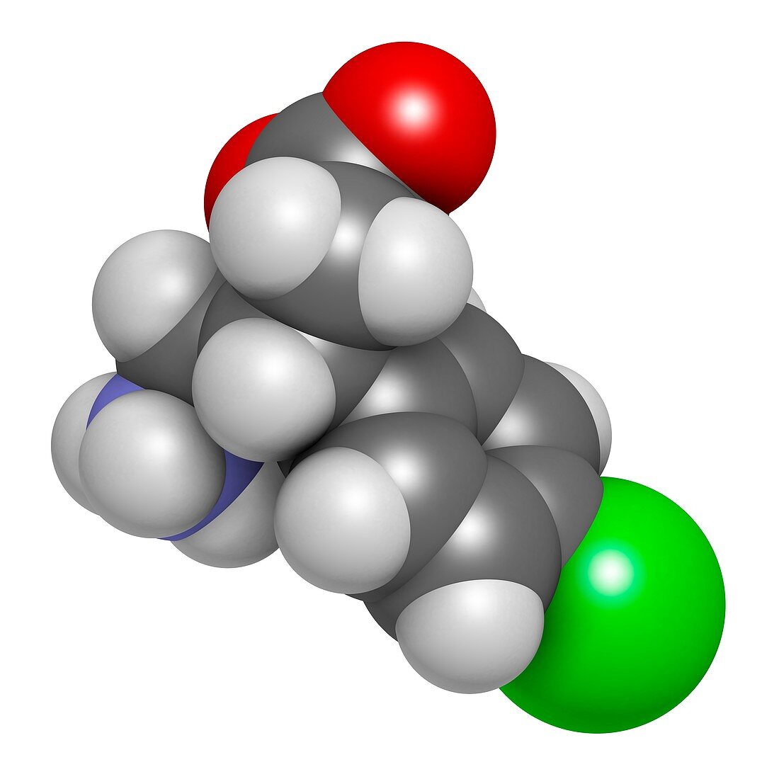 Baclofen drug molecule