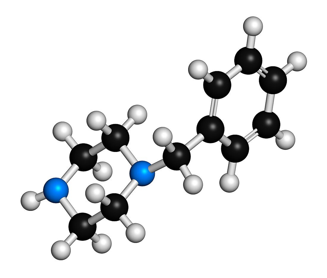 Benzylpiperazine recreational drug molecule