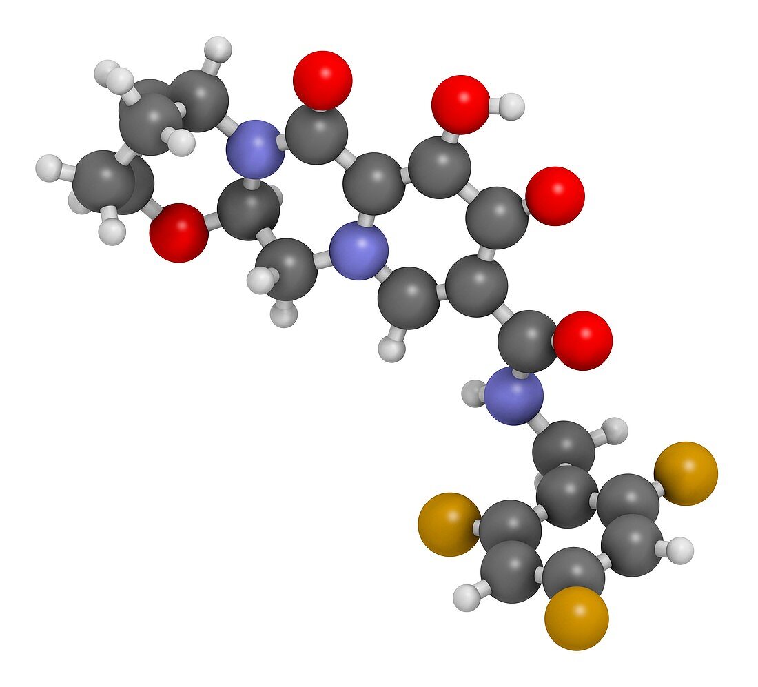 Bictegravir antiviral drug molecule