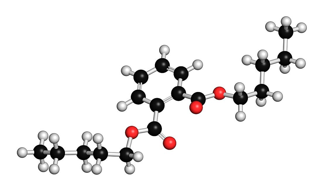 Di-n-pentyl phthalate plasticizer molecule