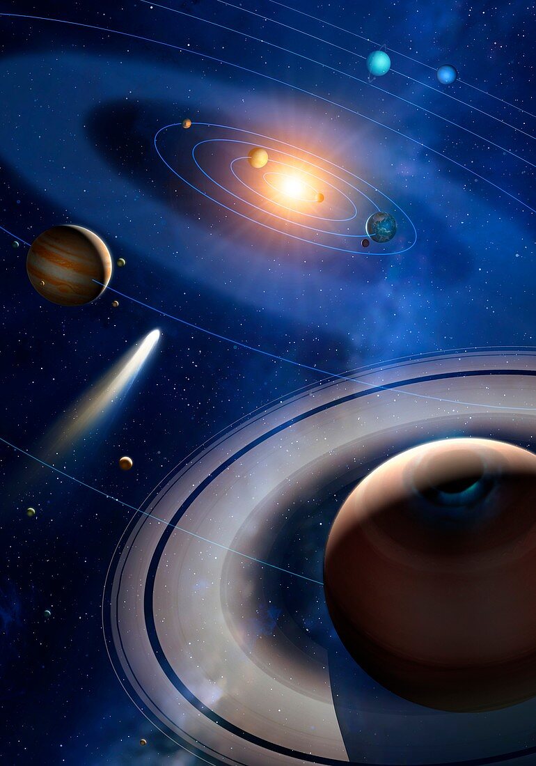Solar System Illustration