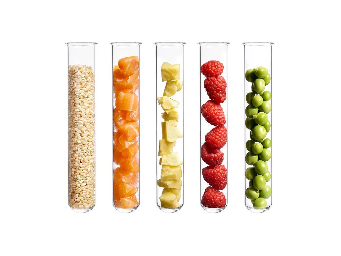 Foods in test tubes