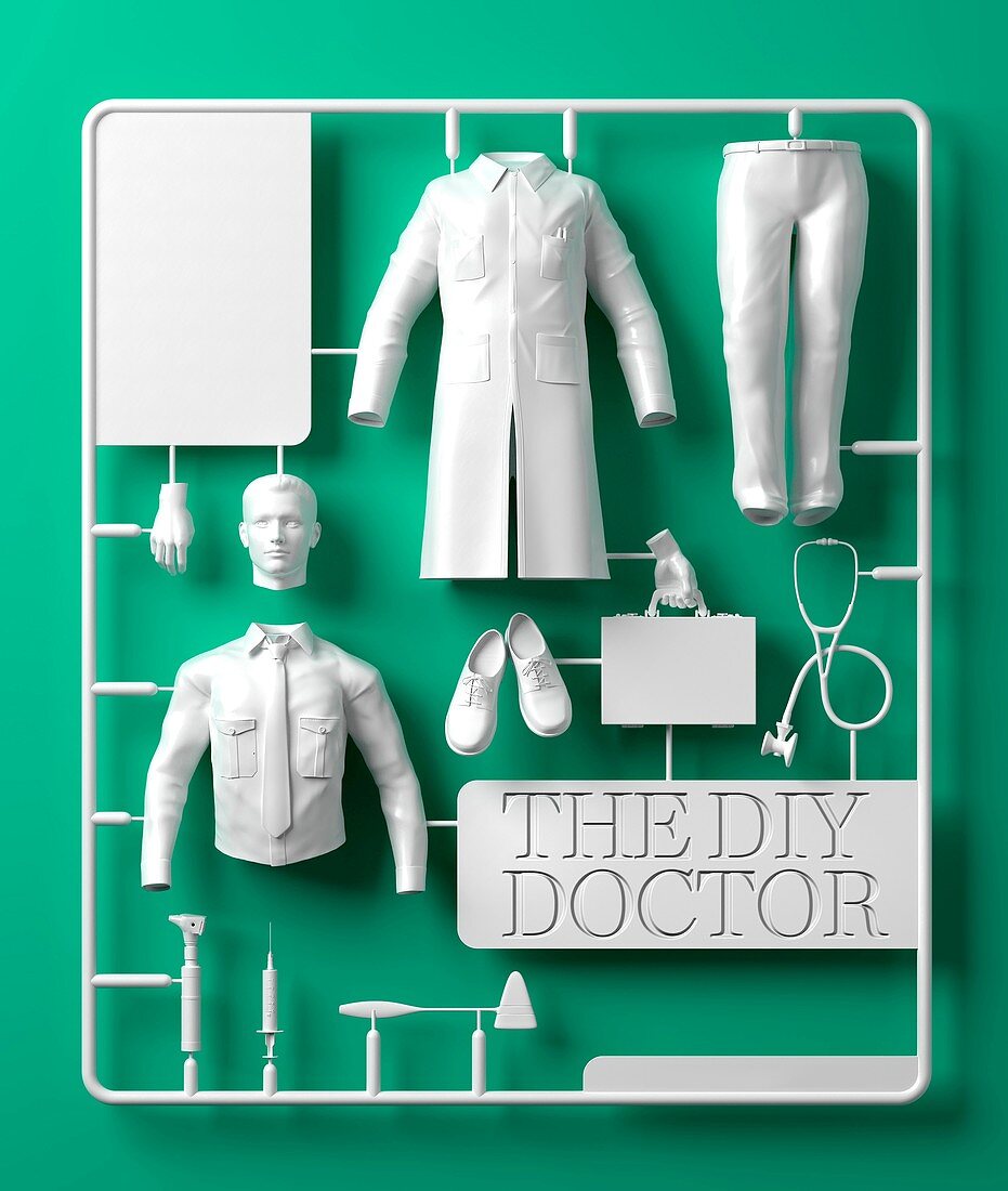 DIY doctor kit, illustration
