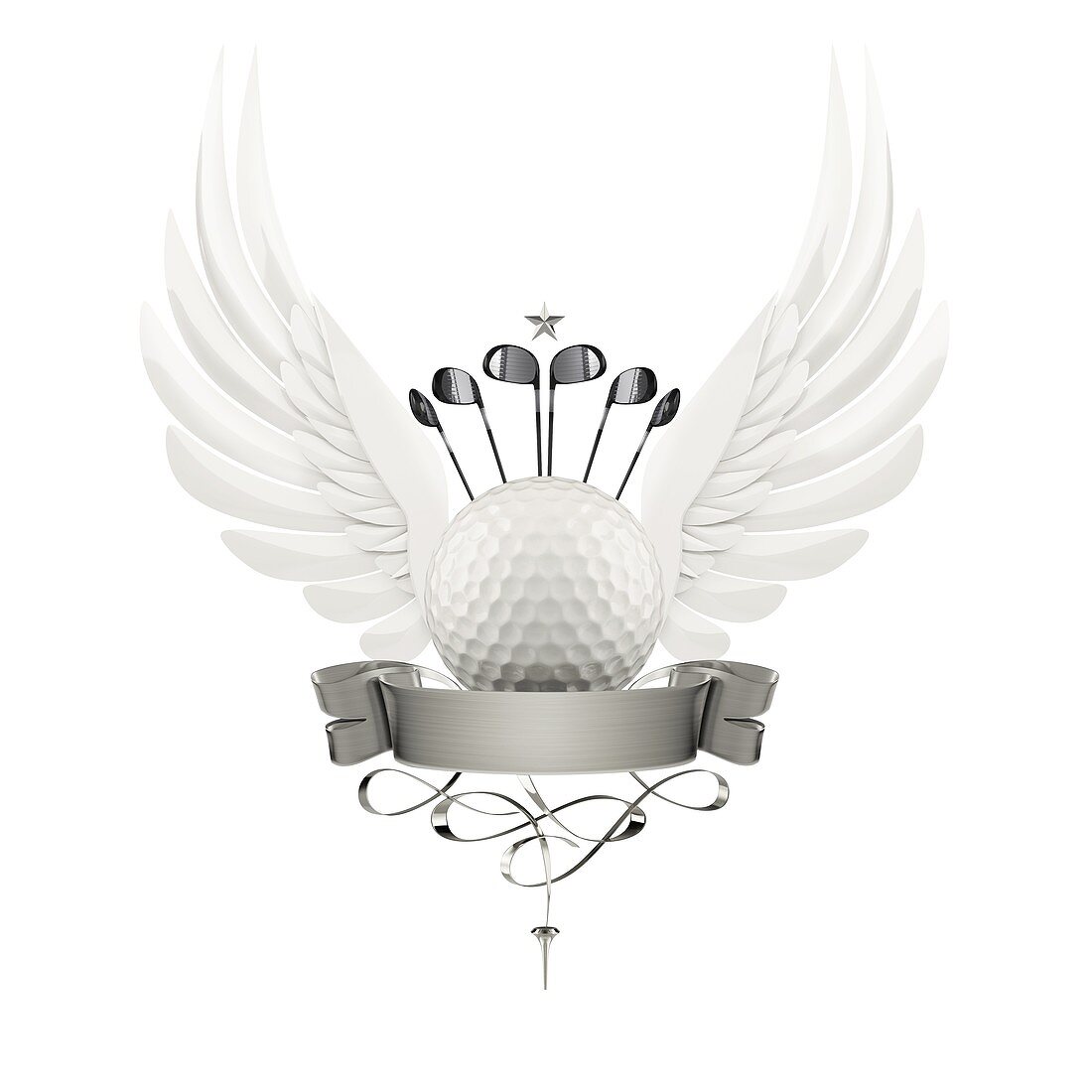 Golf logo, illustration