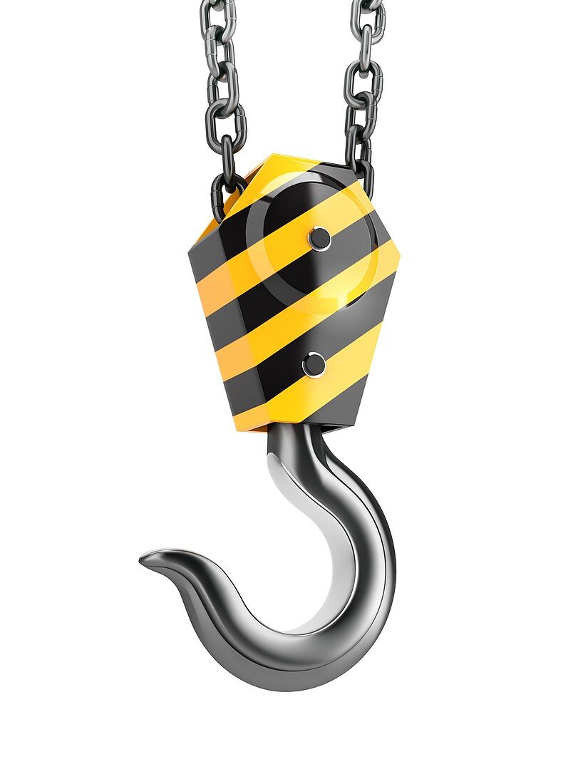 Crane hook, illustration