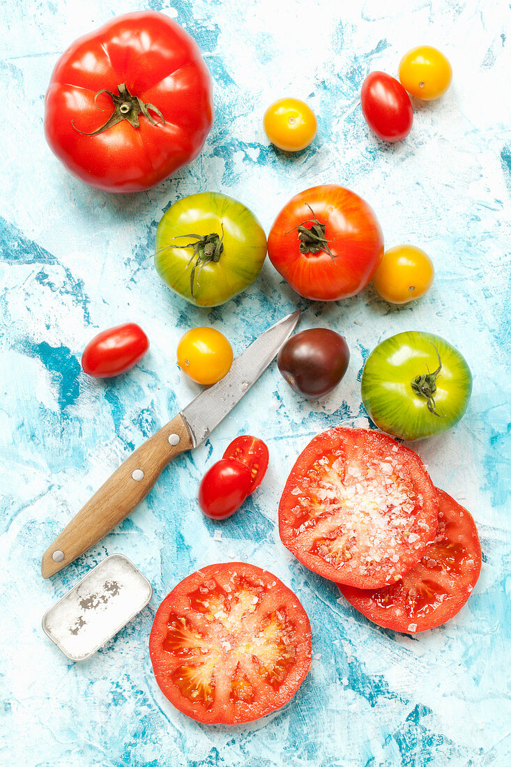 Verschiedene Heirloom Tomaten