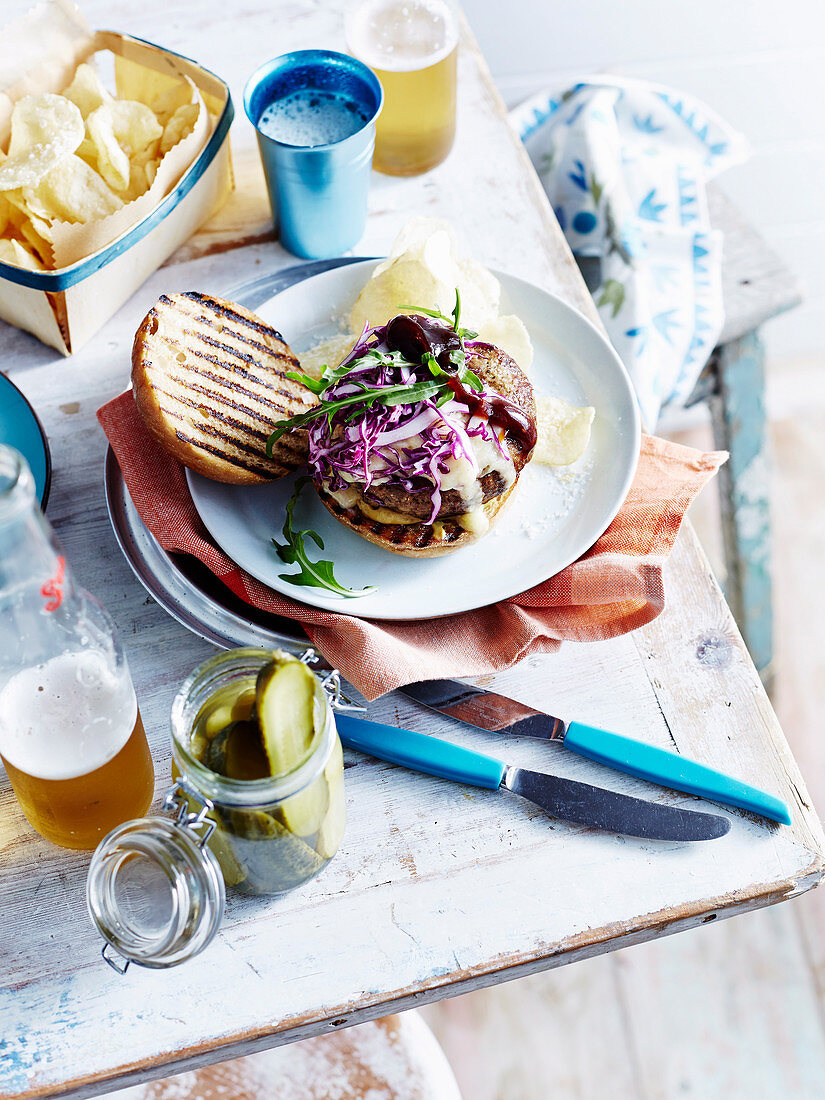 Maple and Cheddar Burgers