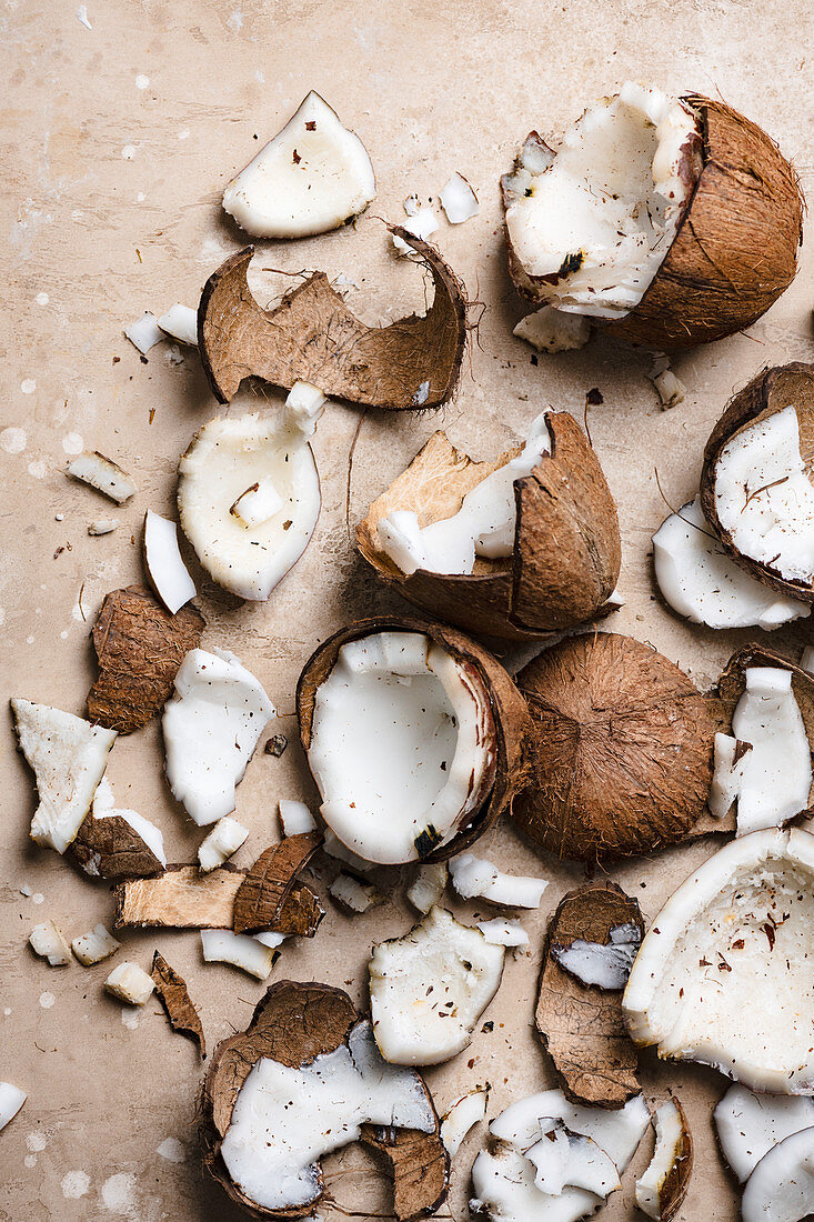Sliced Fresh Coconut