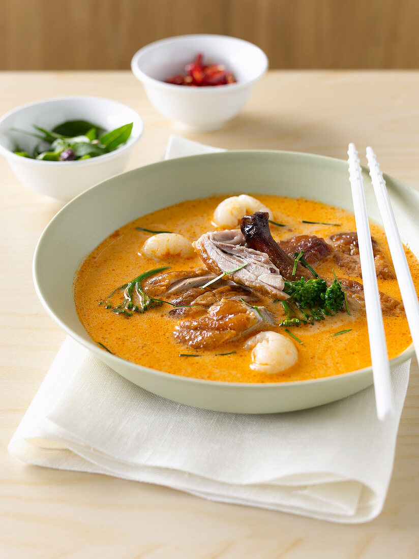 Asian Duck and Lychee Curry