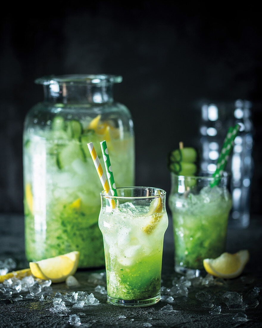 Cucumber and mint virgin mojito