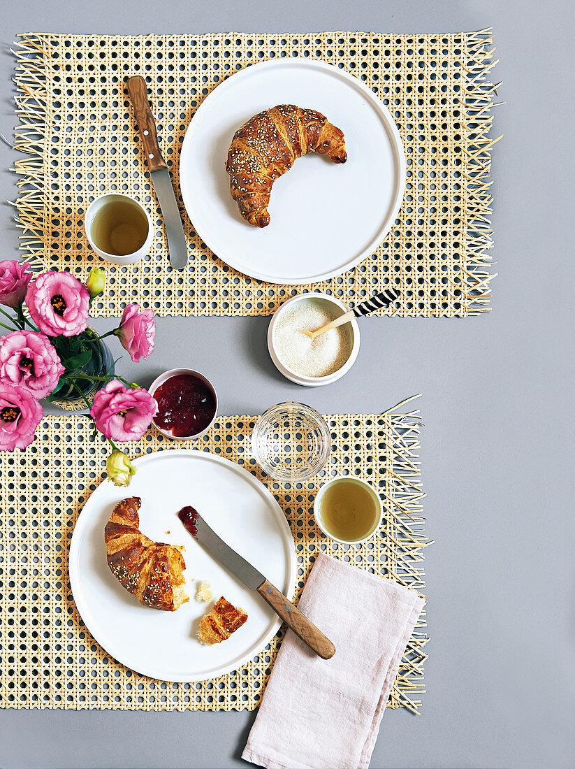 Homemade woven place mats