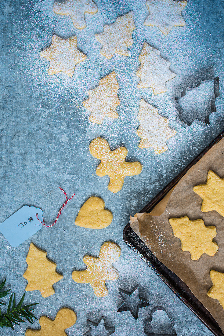 Homemade shorbread biscuits