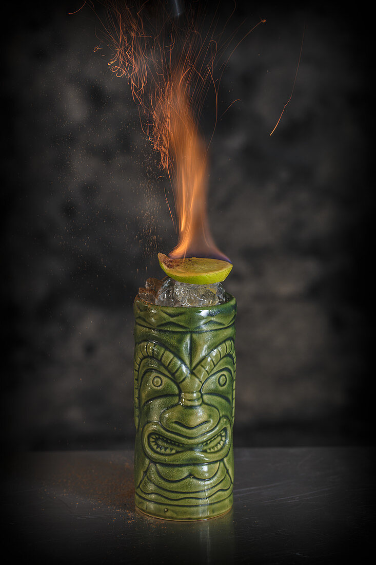 Cocktail Burning Zombie