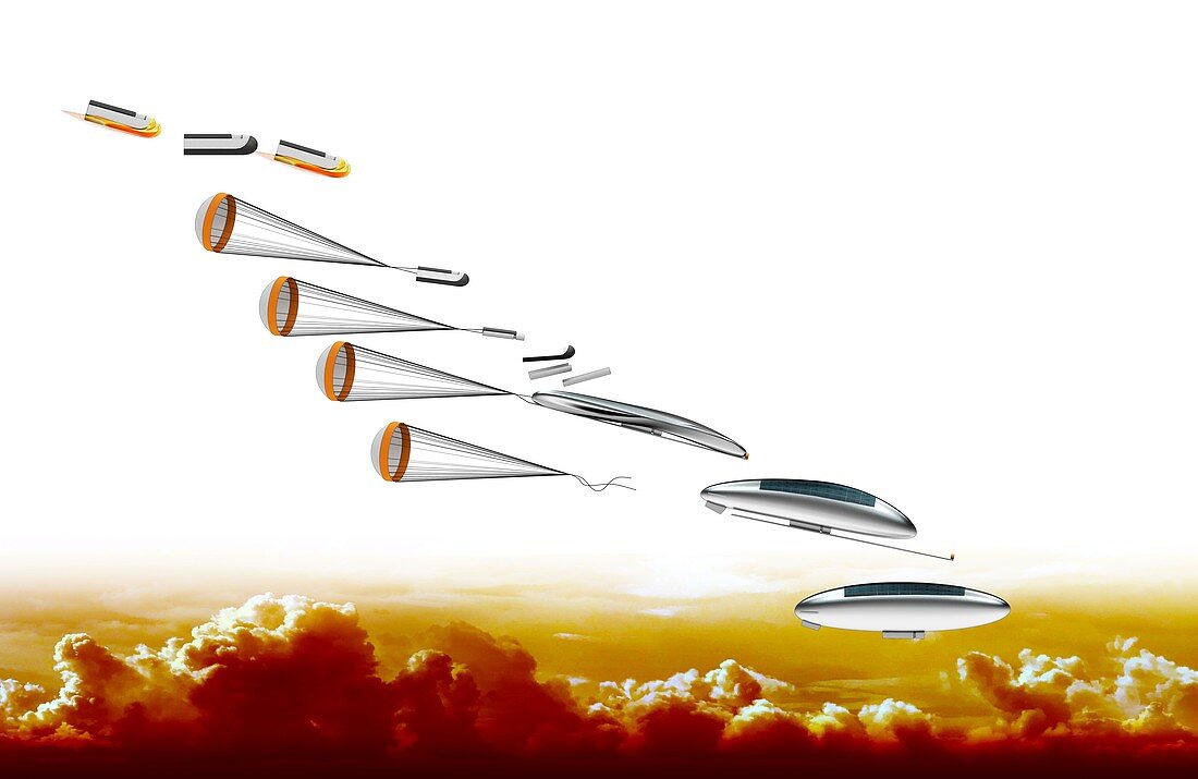 Venus airship, illustration