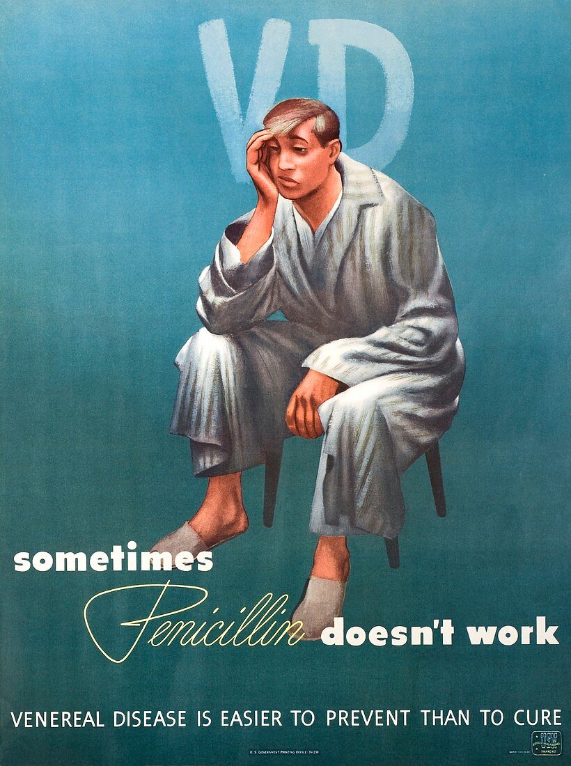 Venereal disease poster, 1940s