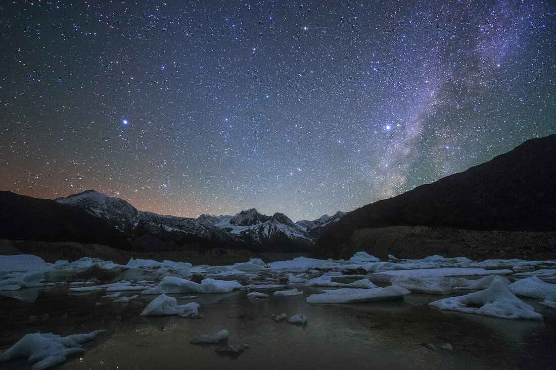 Milky Way over Laigu Glacier