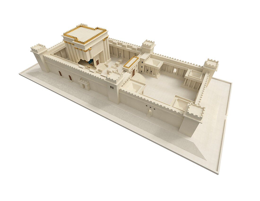 Herod's Temple, Jerusalem, illustration