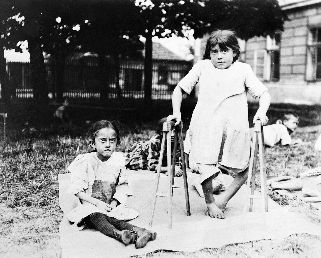 Children with tuberculosis, Czechoslovakia, 1919
