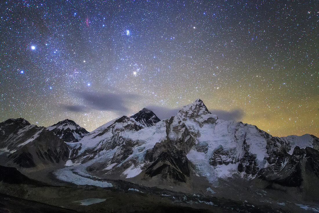 Pleiades over Mount Everest