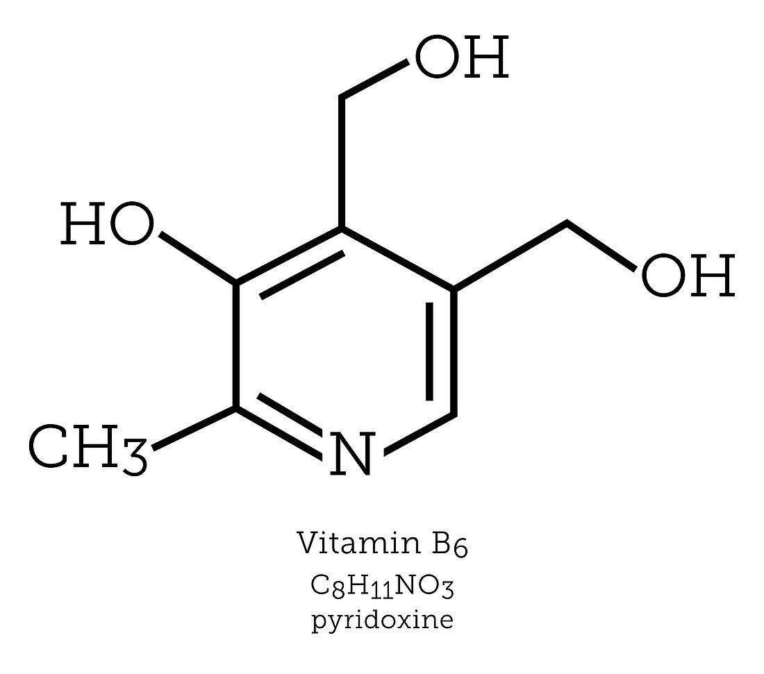 Molecular structure of vitamin B6
