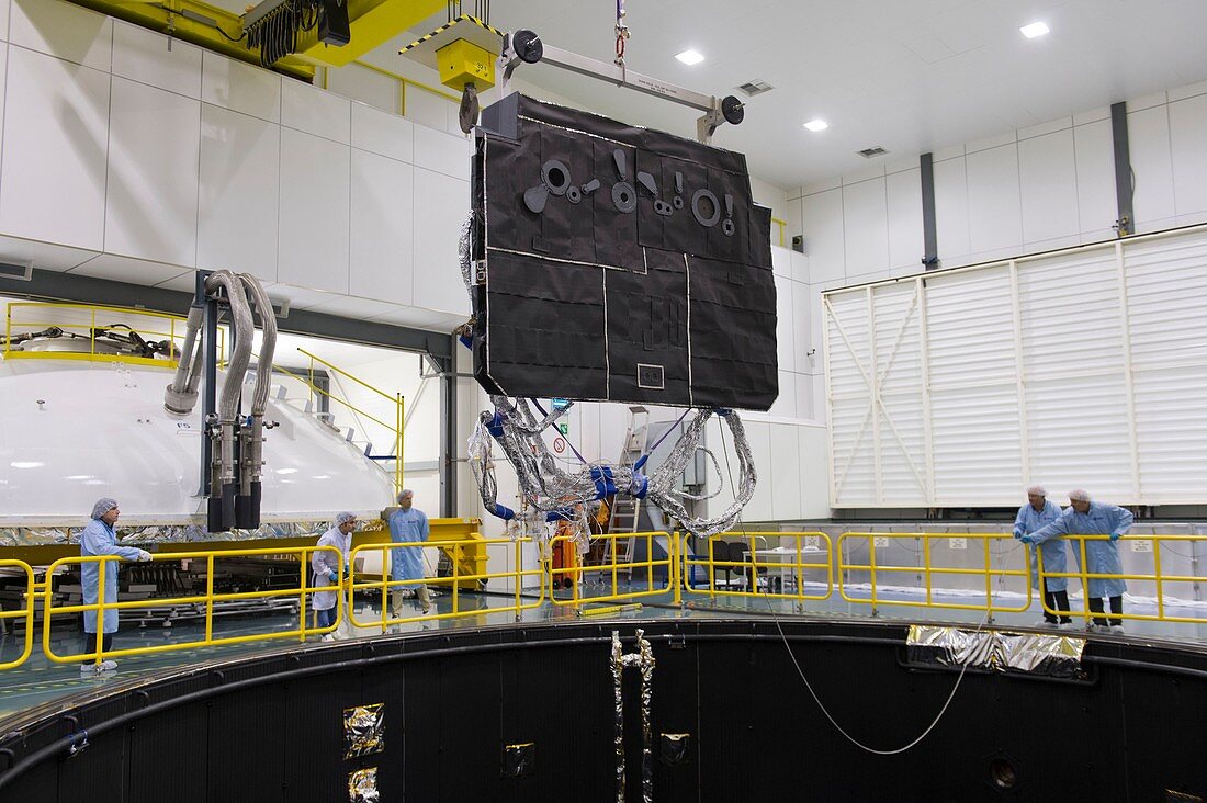 Solar Orbiter spacecraft sunshield testing