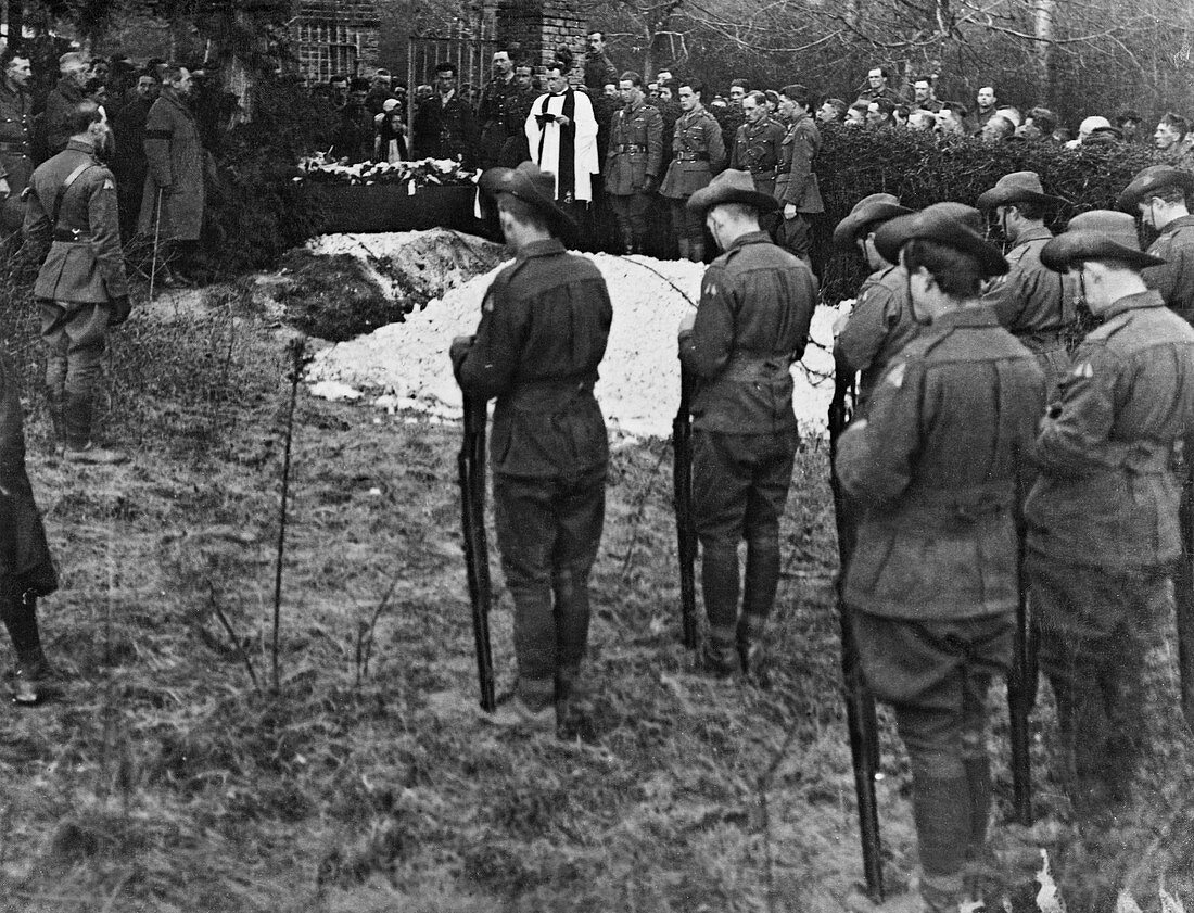 Funeral of Baron von Richthofen, 1918