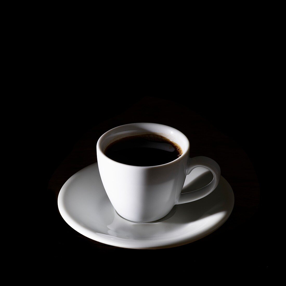 Black coffee in coffee cup