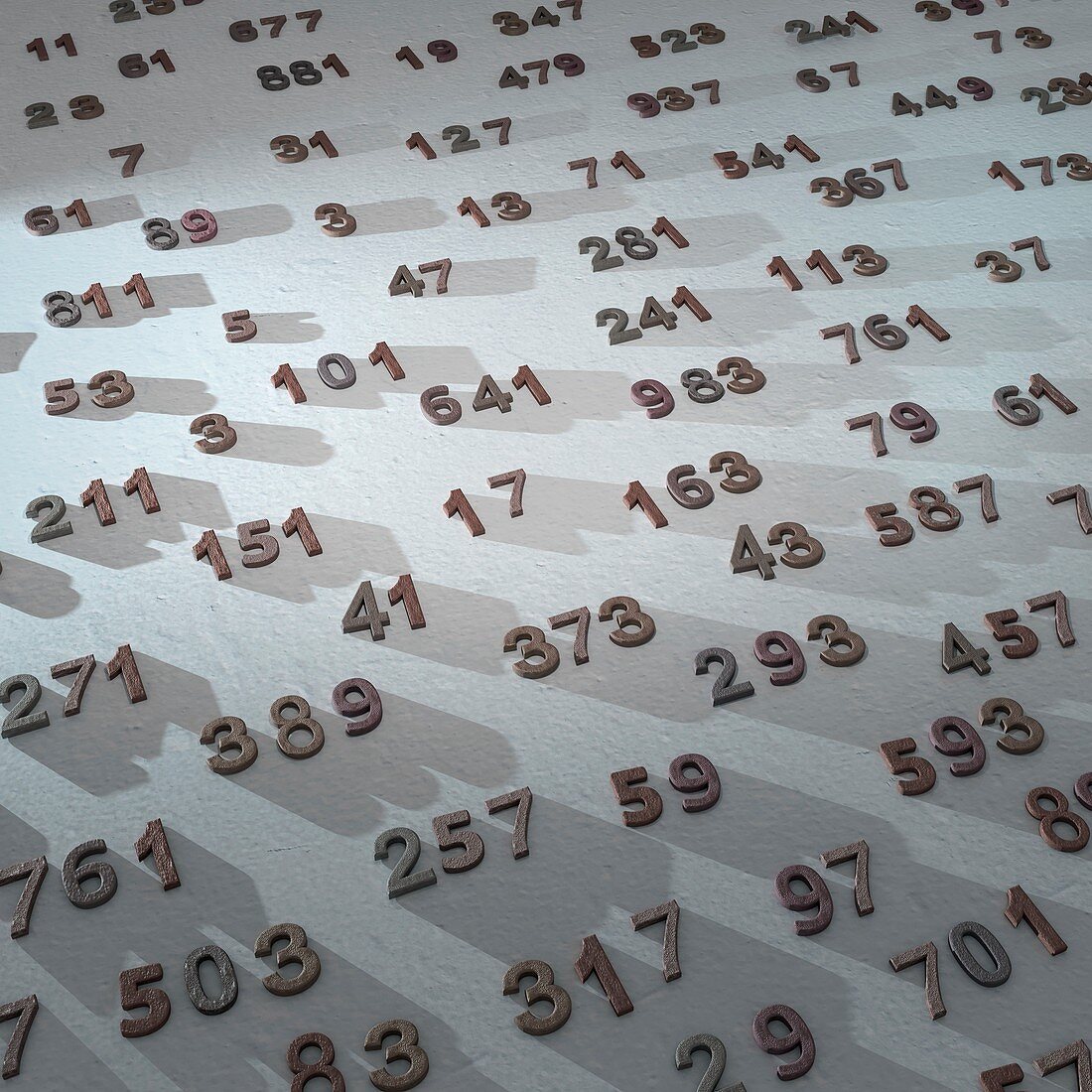 Prime numbers, illustration