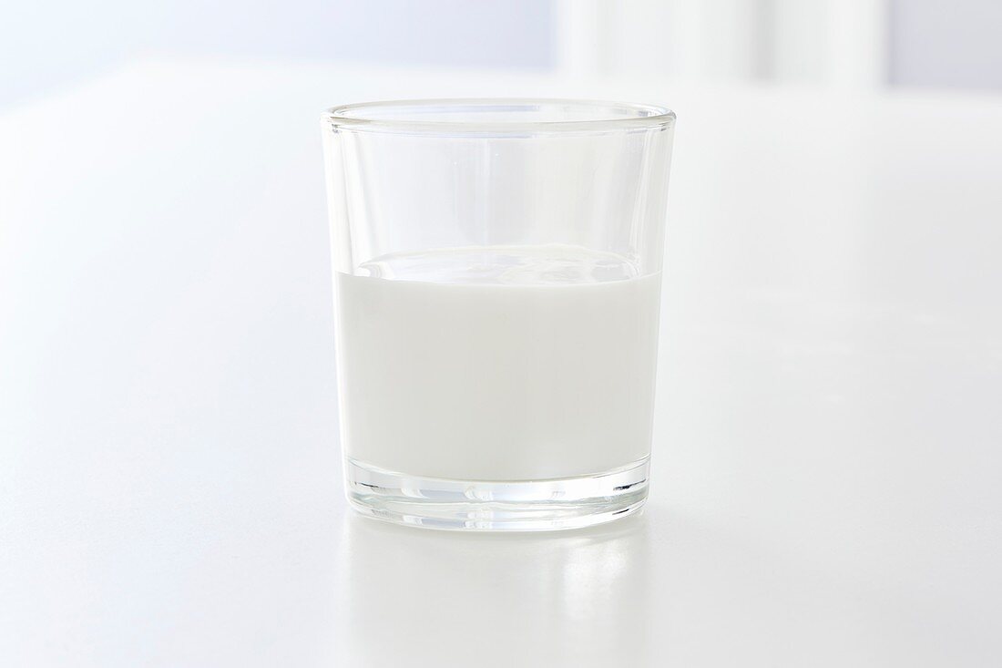 Milk of magnesia in a glass