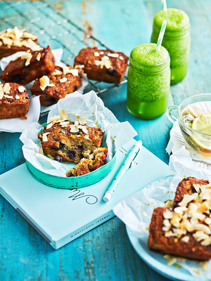 Gluten-Free Zucchini and Blueberry Loaf Cakes