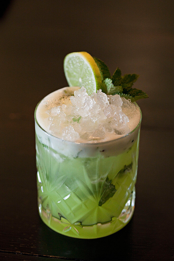 A mint based cocktail