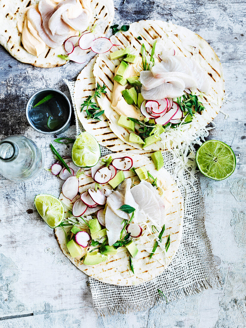 Tacos mit Kingfish-Ceviche