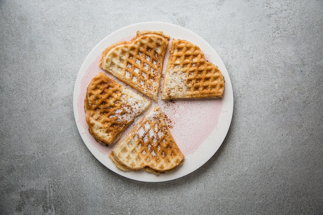 Cinnamon and oat waffles