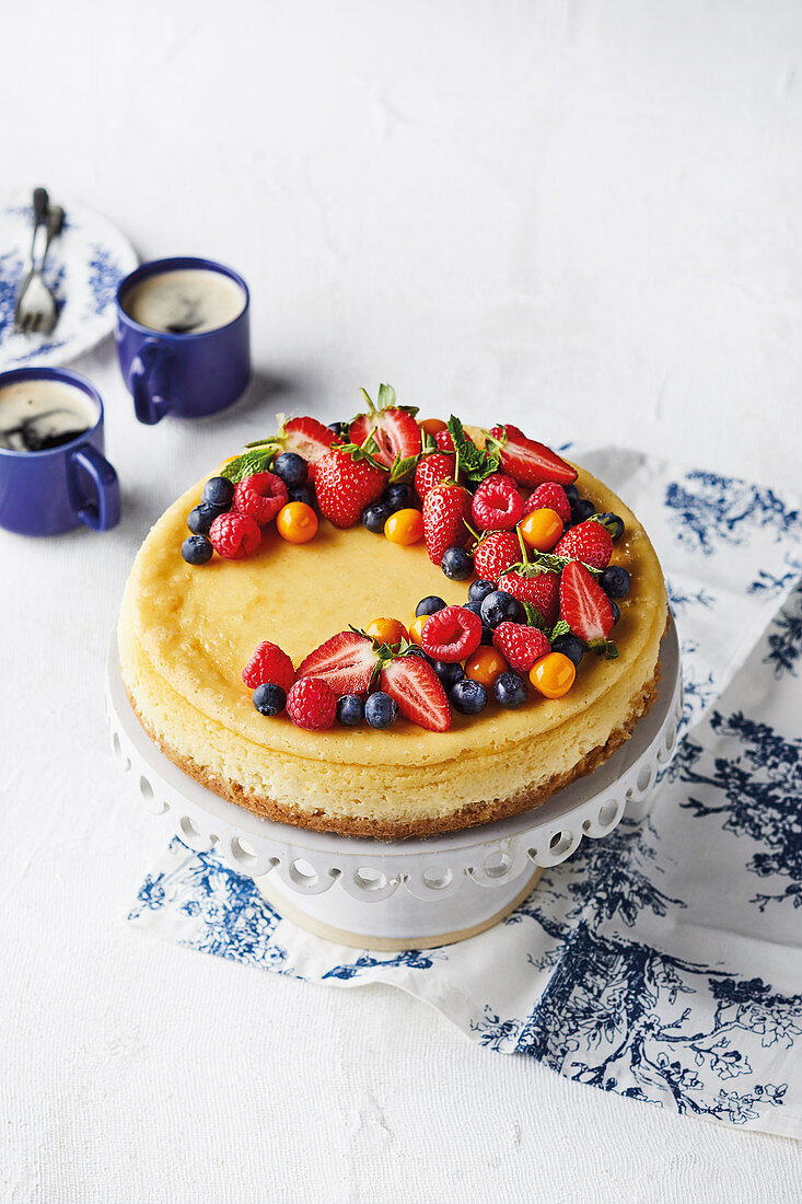 New York style baked cheesecake