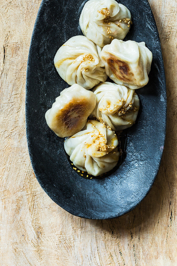 Gefüllte Dumplings mit Hackfleisch