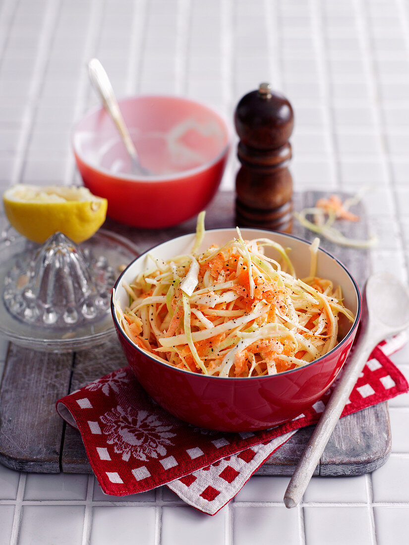 Coleslaw with cream dressing