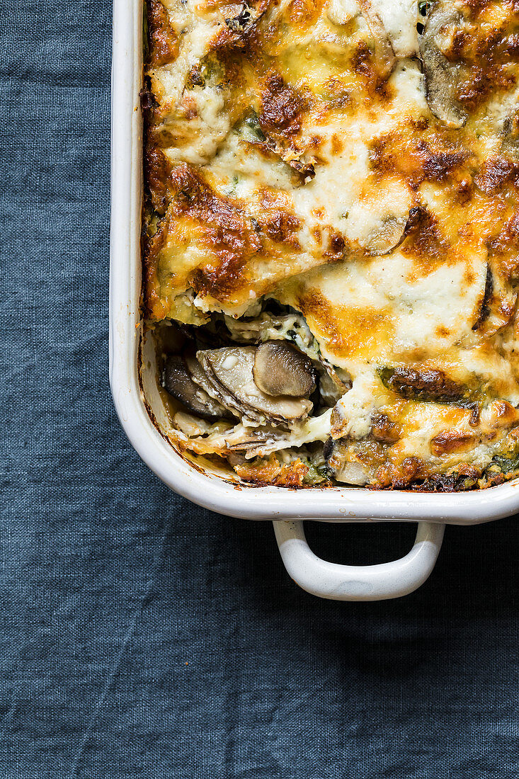 American Jerusalem artichoke lasagne