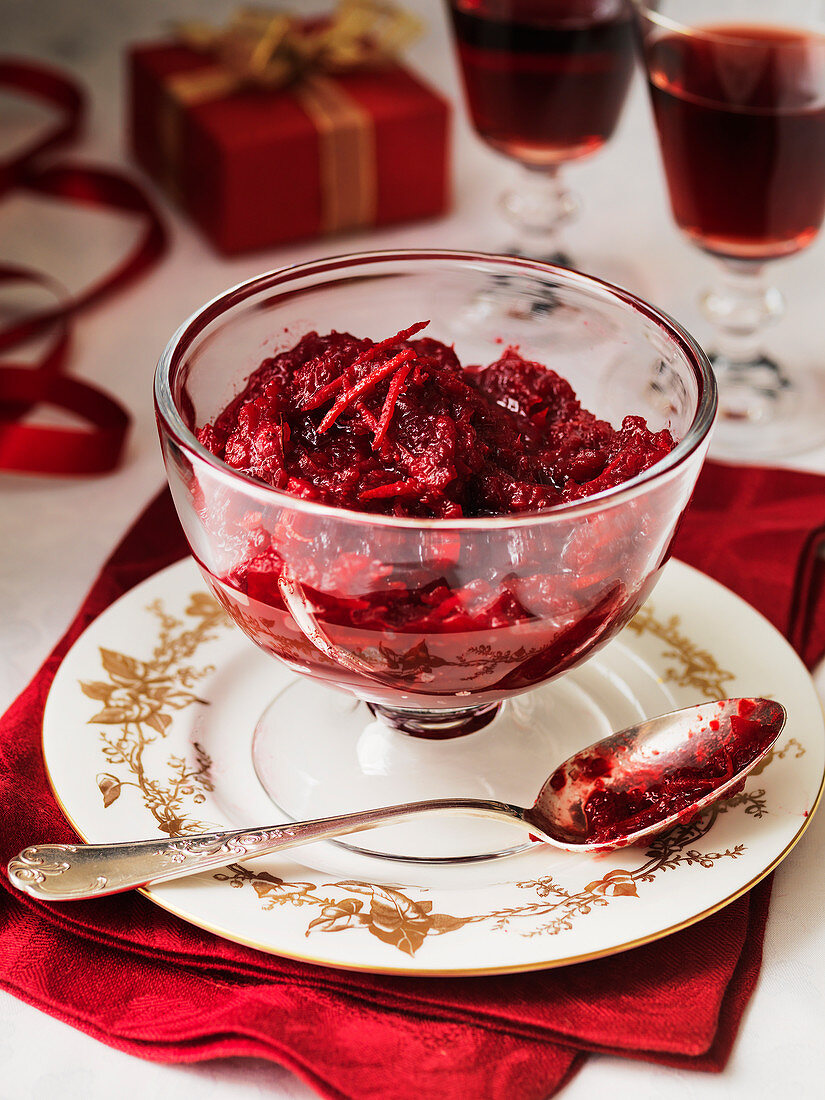 Weihnachtliches Cranberryrelish