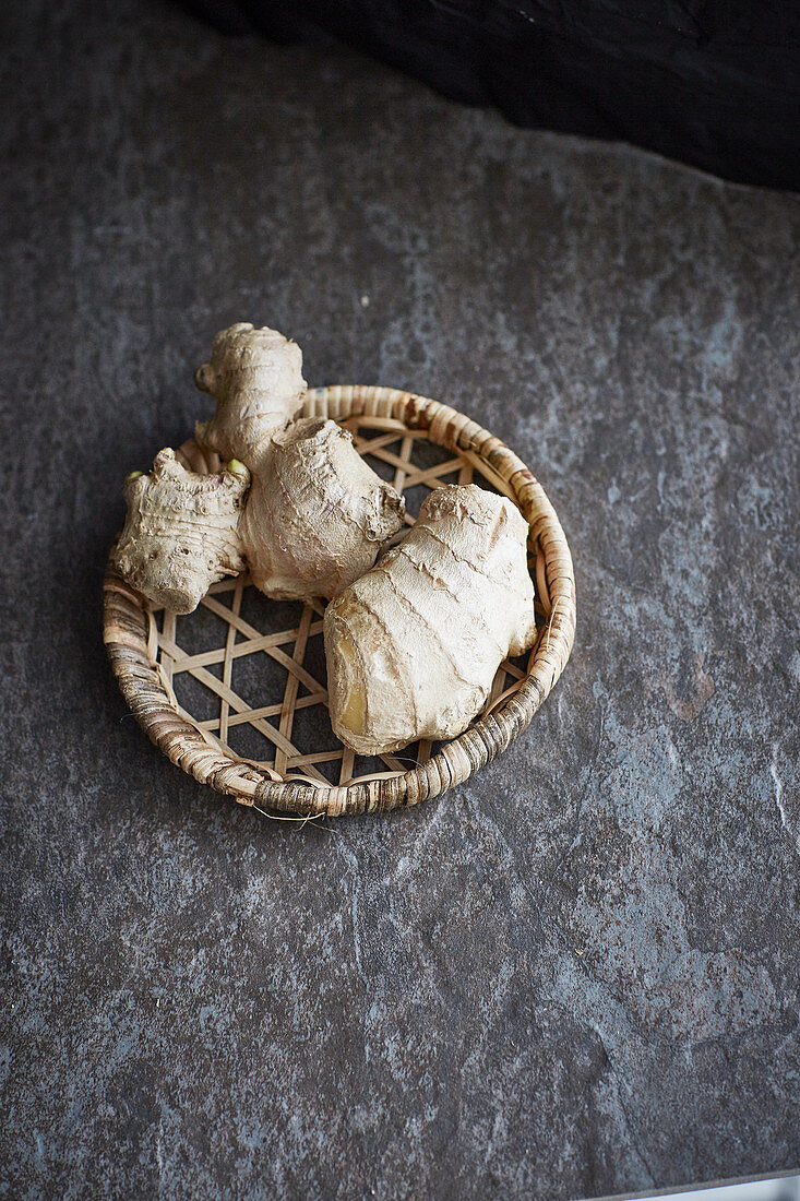 Ginger Root on a White Background