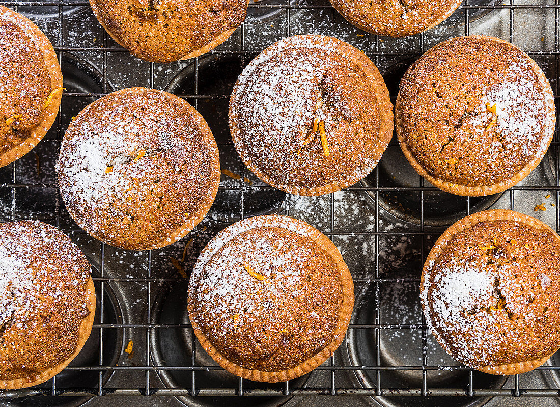 Muffins on a cooling rack