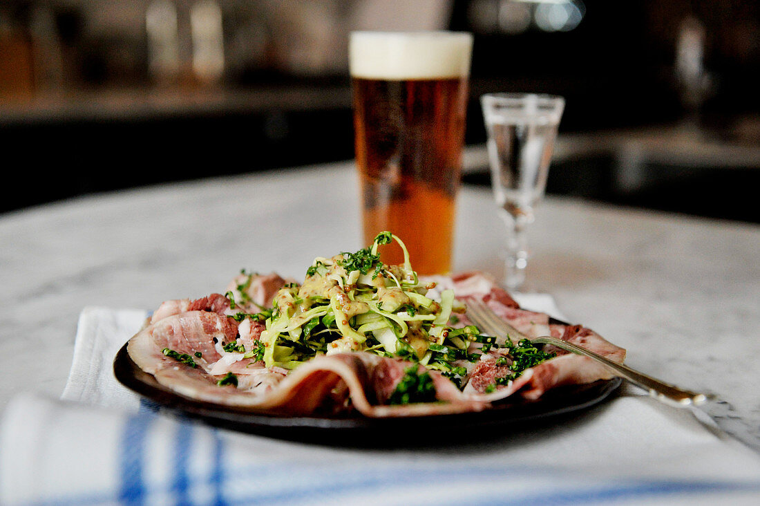 Swedish-style tapas with beer